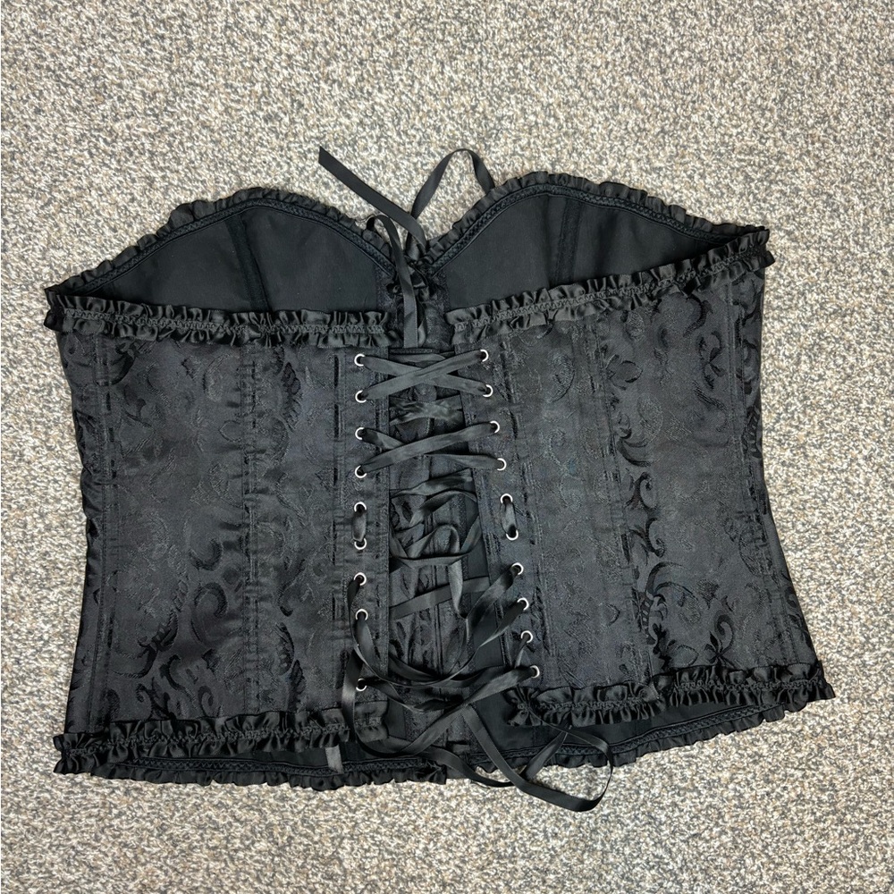 Black lace up corset‎ - Picture 2 of 6